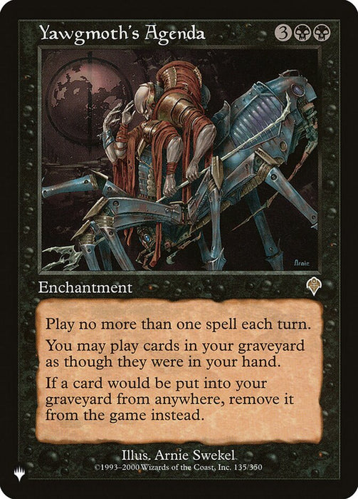 Yawgmoth's Agenda - Retro Frame