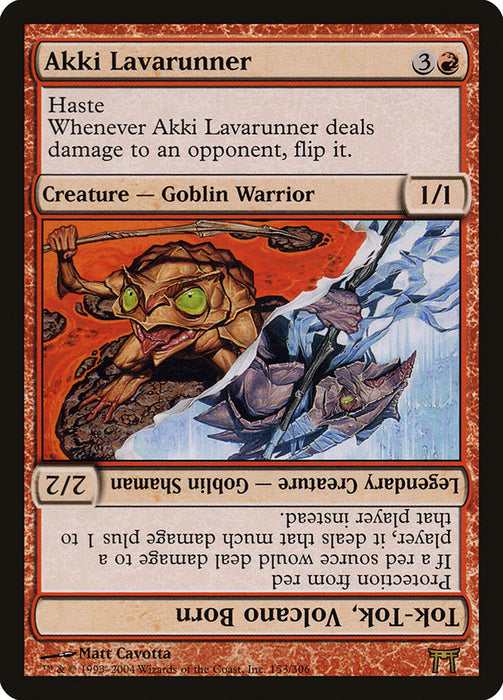 Akki Lavarunner // Tok-Tok, Volcano Born (Foil)