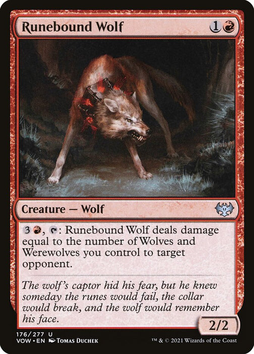 Runebound Wolf  (Foil)