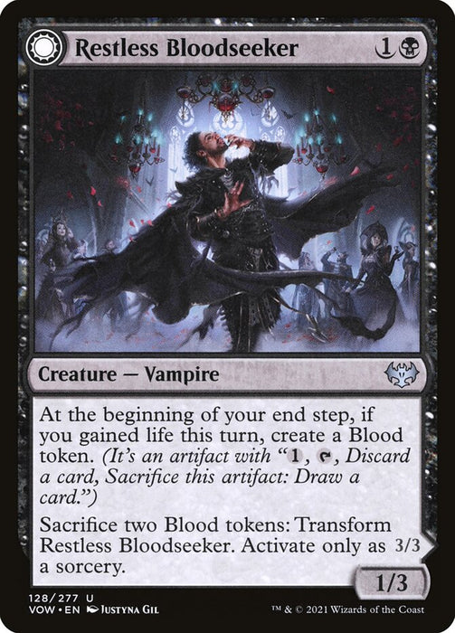 Restless Bloodseeker // Bloodsoaked Reveler  - Sunmoondfc (Foil)