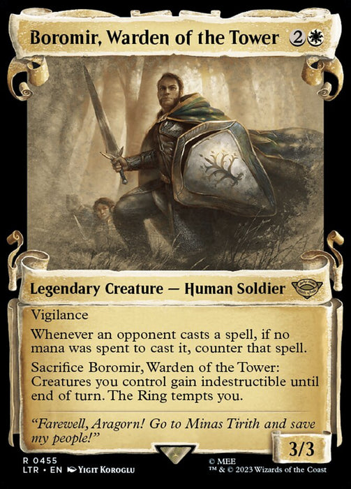 Boromir, Warden of the Tower - Showcase- Legendary (Foil)