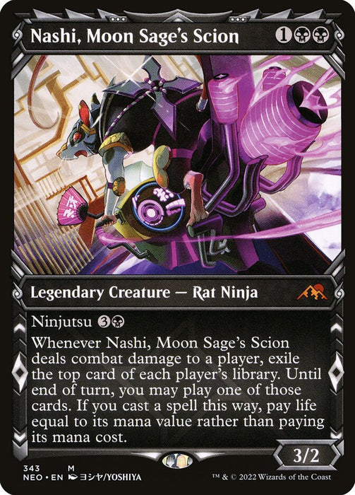 Nashi, Moon Sage's Scion - Showcase- Legendary- Inverted (Foil)