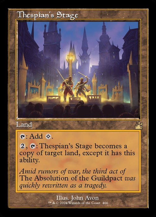 Thespian's Stage - Retro Frame (Foil)