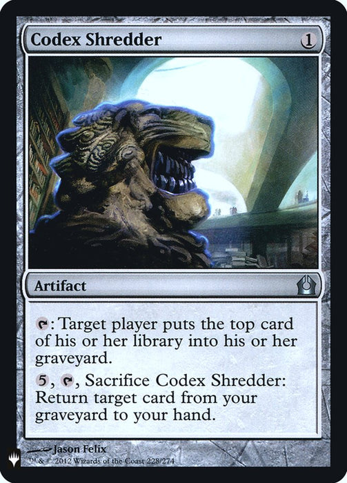 Codex Shredder (Foil)