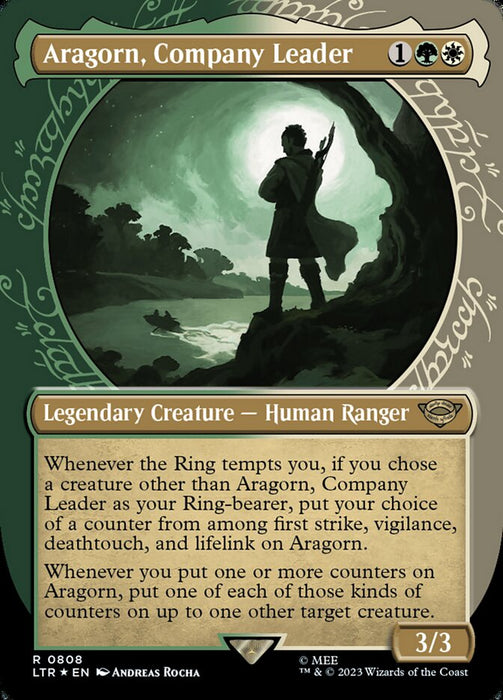 Aragorn, Company Leader - Borderless - Showcase- Legendary (Foil)