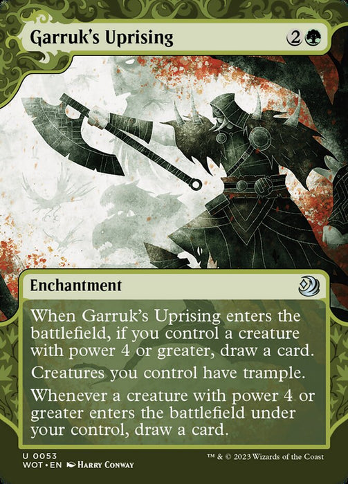 Garruk's Uprising - Borderless - Showcase (Foil)