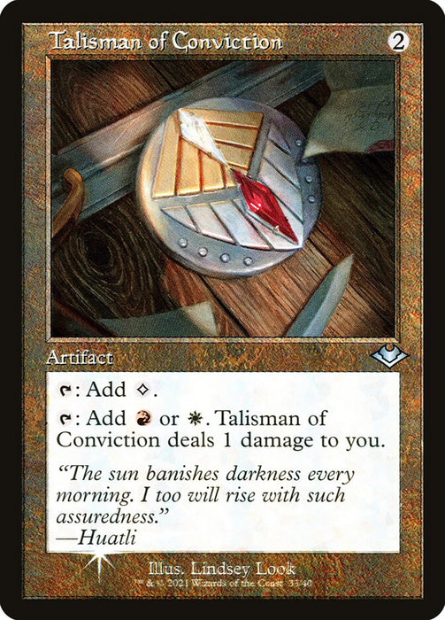 Talisman of Conviction - Retro Frame  (Foil)
