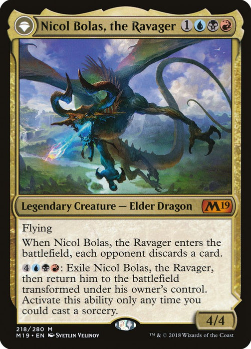 Nicol Bolas, the Ravager // Nicol Bolas, the Arisen  - Originpwdfc - Legendary (Foil)