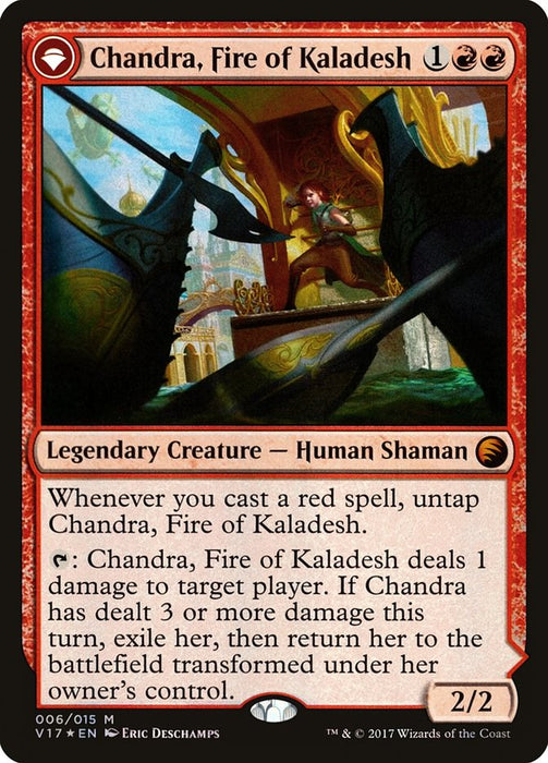 Chandra, Fire of Kaladesh // Chandra, Roaring Flame  - Originpwdfc (Foil)