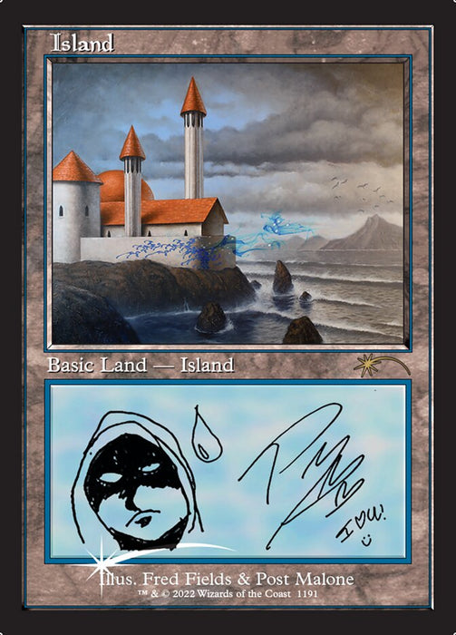 Island - Retro Frame (Foil)