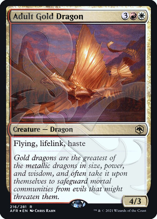 Adult Gold Dragon  (Foil)