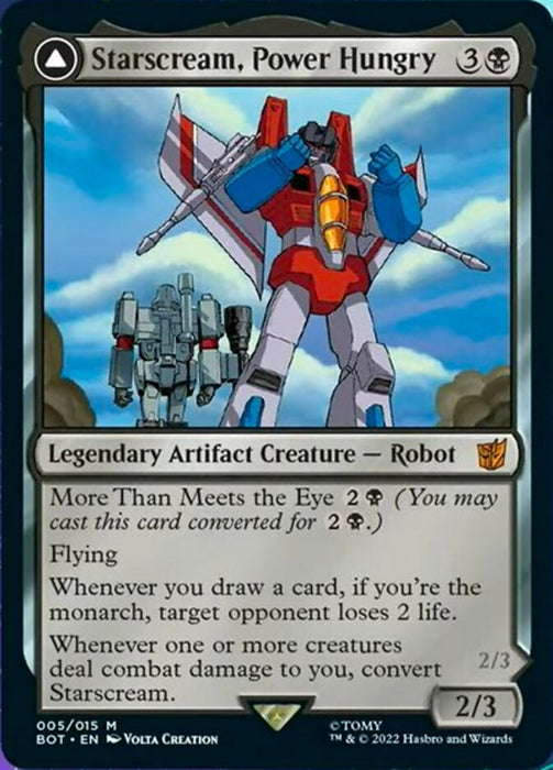 Starscream, Power Hungry // Starscream, Seeker Leader - Legendary- Convertdfc