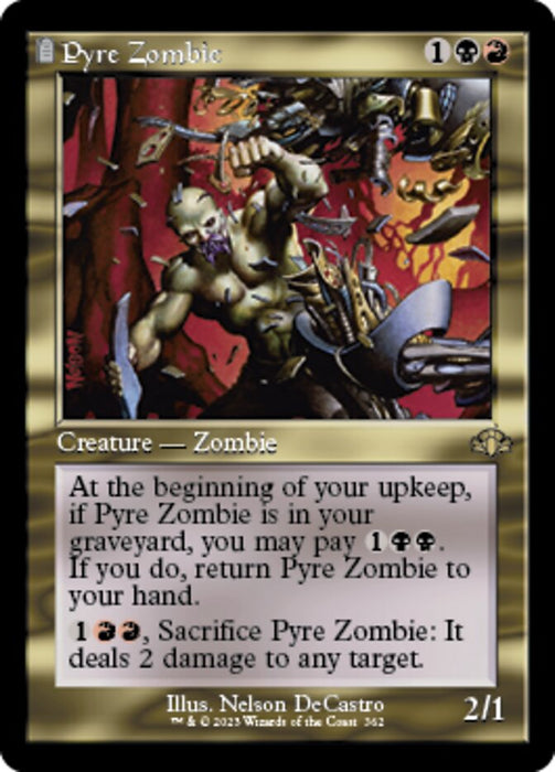 Pyre Zombie - Retro Frame (Foil)