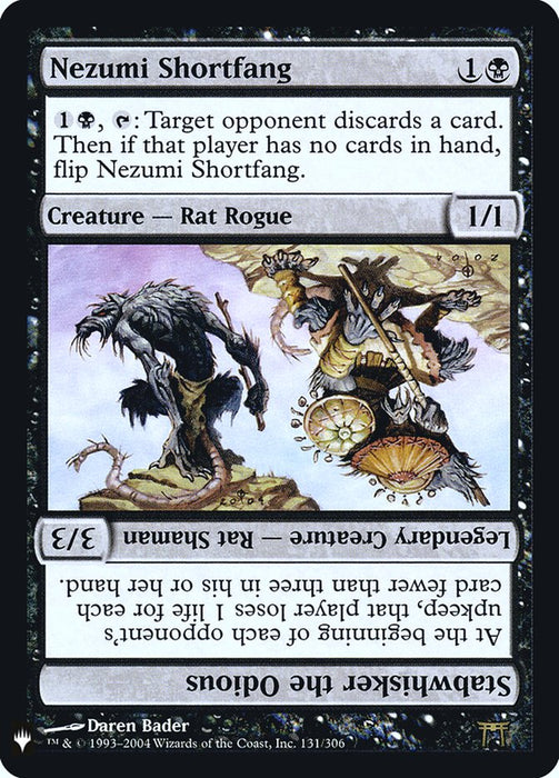 Nezumi Shortfang // Stabwhisker the Odious (Foil)