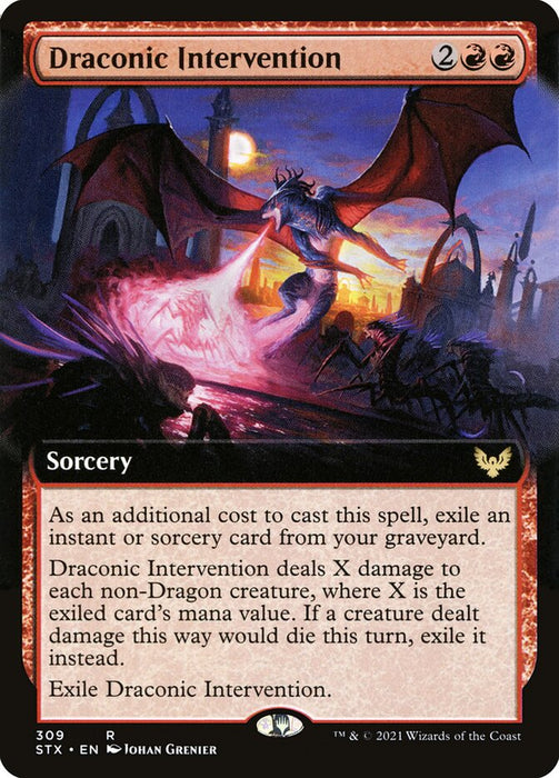 Draconic Intervention  - Extended Art (Foil)
