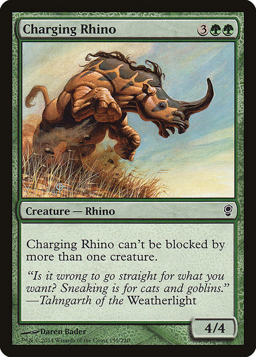 Charging Rhino  (Foil)