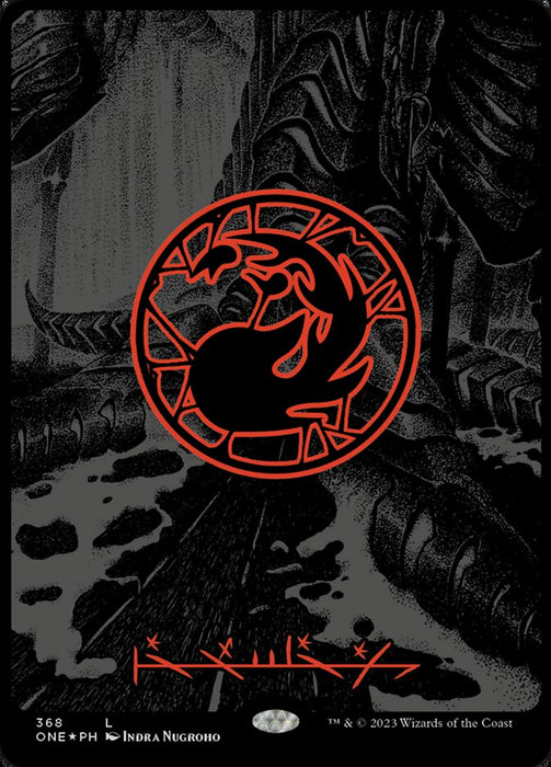 Mountain - Borderless - Full Art - Inverted (Foil)