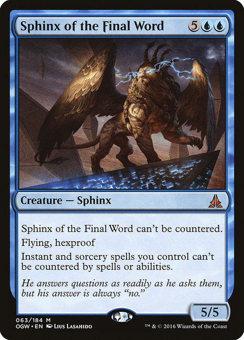 Sphinx of the Final Word  (Foil)