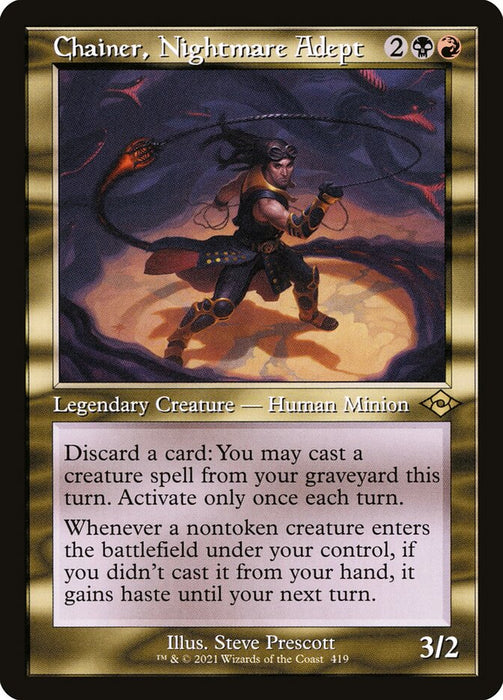 Chainer, Nightmare Adept - Retro Frame  (Foil)