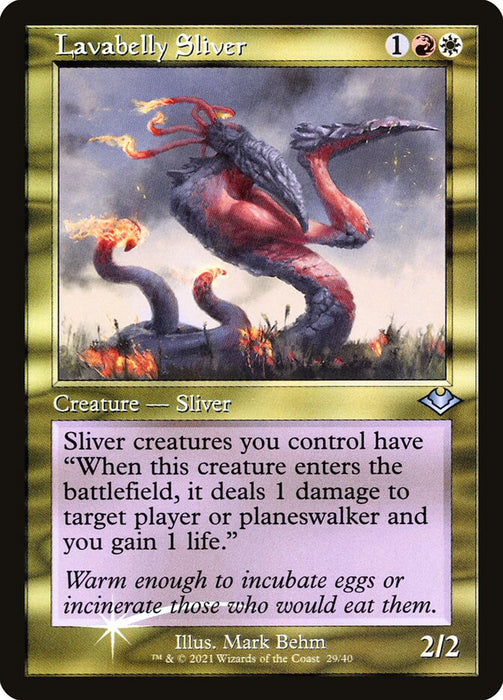 Lavabelly Sliver - Retro Frame  (Foil)