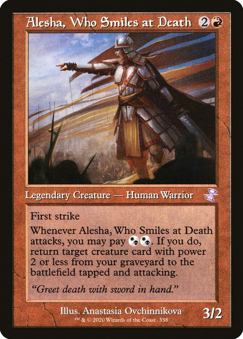 Alesha, Who Smiles at Death - Retro Frame  (Foil)