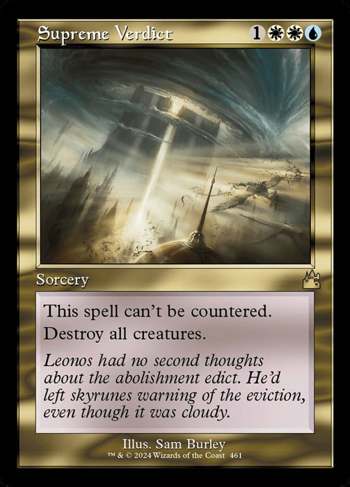 Supreme Verdict - Retro Frame (Foil)