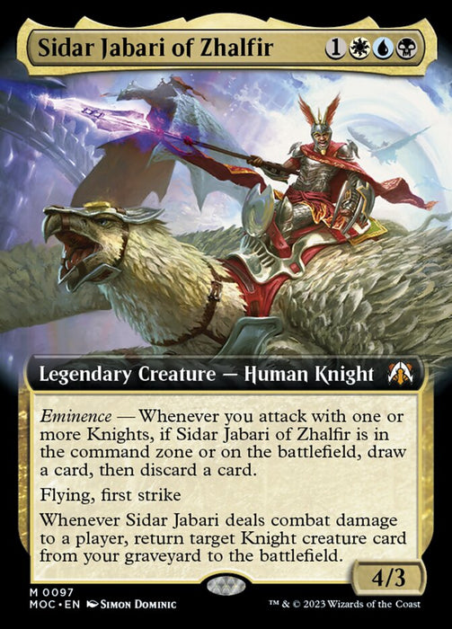 Sidar Jabari of Zhalfir - Legendary- Extended Art- Extended Art