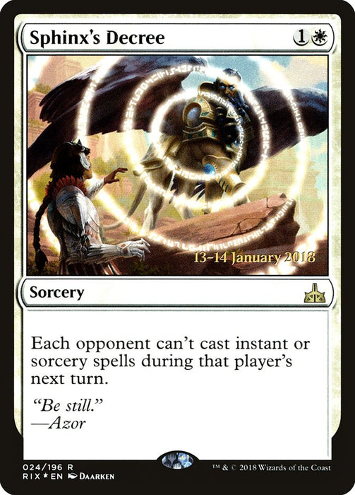 Sphinx's Decree  (Foil)