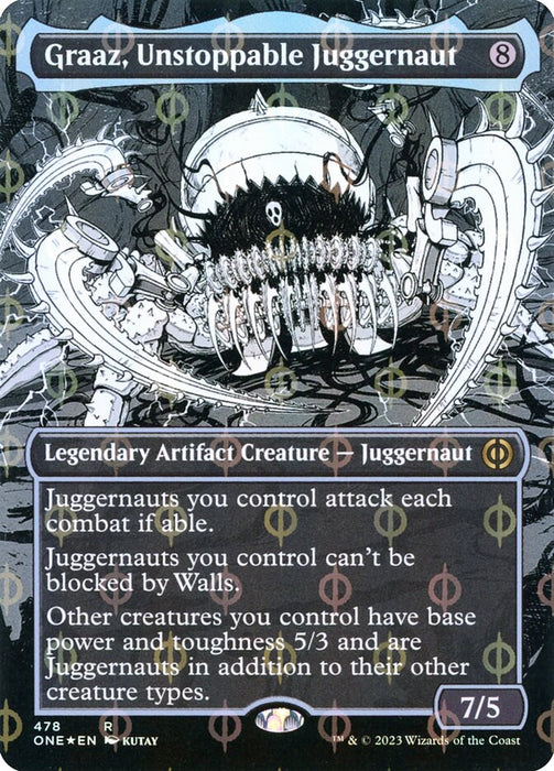 Graaz, Unstoppable Juggernaut - Borderless - Legendary- Showcase- Inverted (Foil)