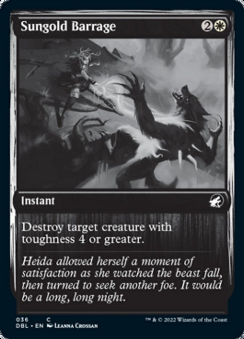 Sungold Barrage  - Inverted (Foil)