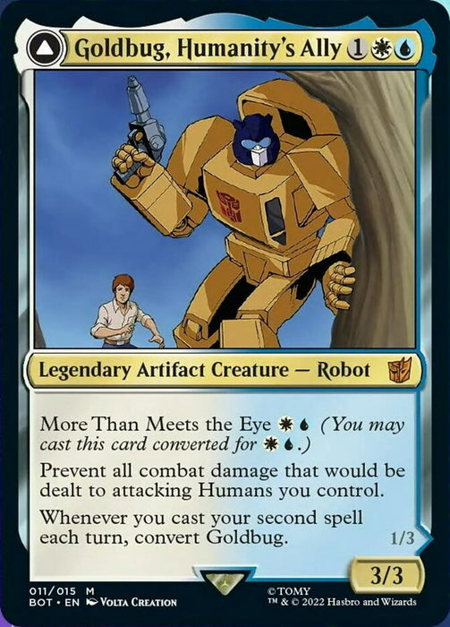 Goldbug, Humanity's Ally // Goldbug, Scrappy Scout - Legendary- Convertdfc (Foil)