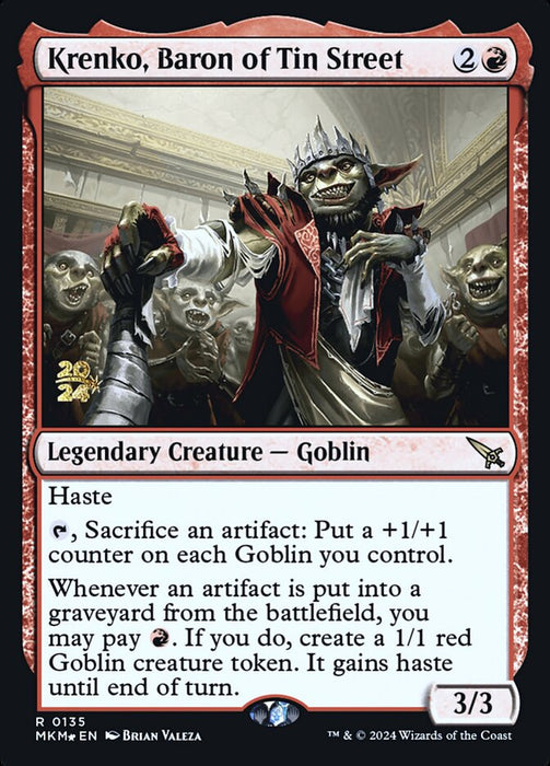 Krenko, Baron of Tin Street - Legendary (Foil)