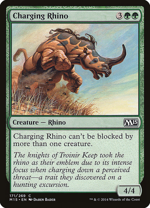 Charging Rhino  (Foil)