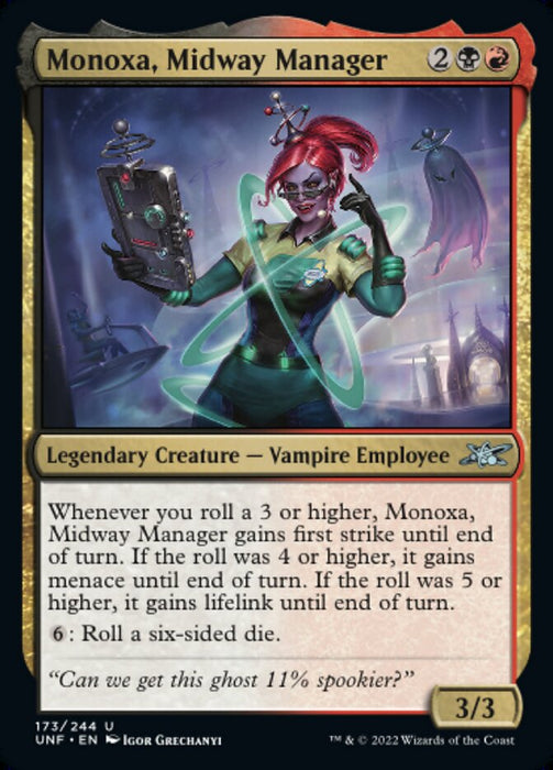 Monoxa, Midway Manager - Legendary