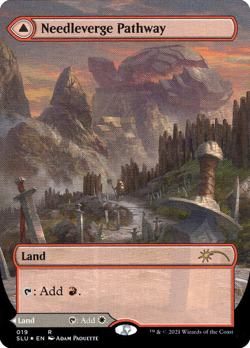 Needleverge Pathway // Pillarverge Pathway - Borderless  (Foil)