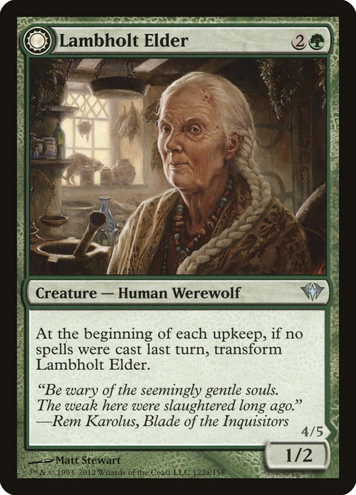 Lambholt Elder // Silverpelt Werewolf  - Sunmoondfc (Foil)