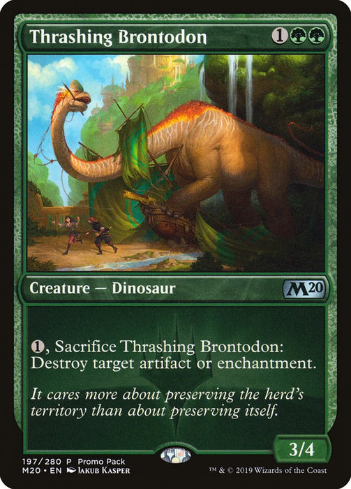 Thrashing Brontodon  - Inverted (Foil)