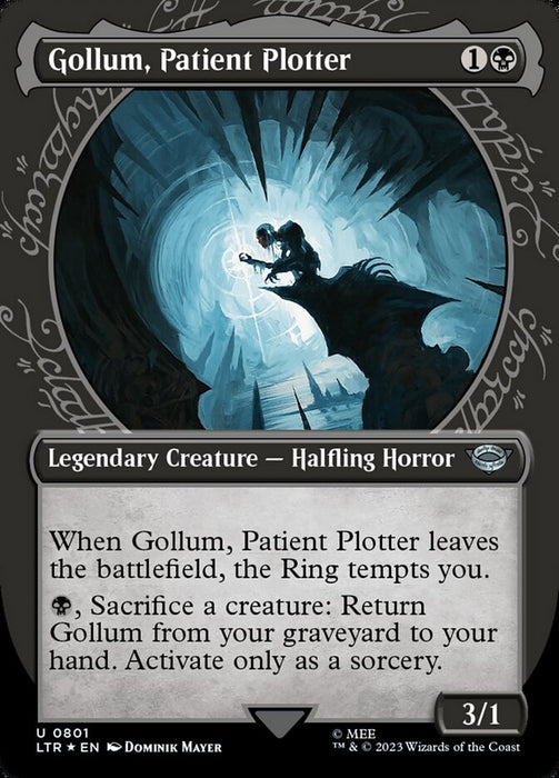 Gollum, Patient Plotter - Borderless - Showcase- Legendary (Foil)