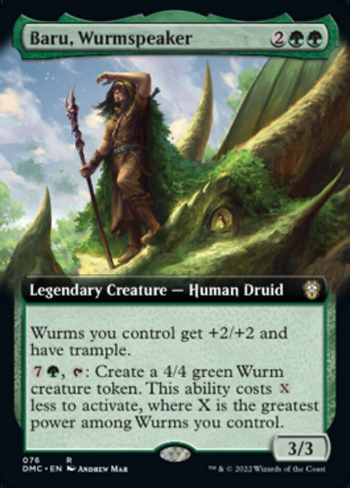Baru, Wurmspeaker - Extended Art- Legendary