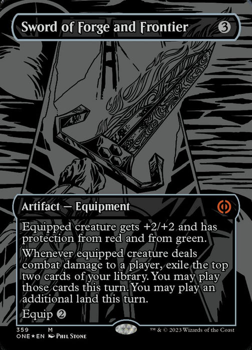 Sword of Forge and Frontier - Borderless - Inverted (Foil)