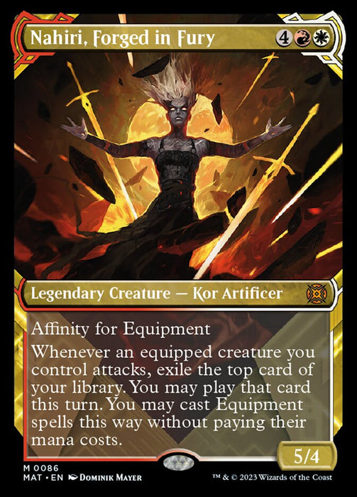 Nahiri, Forged in Fury - Showcase- Legendary- Inverted (Foil)