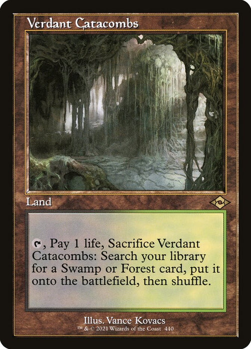 Verdant Catacombs - Retro Frame  (Foil)