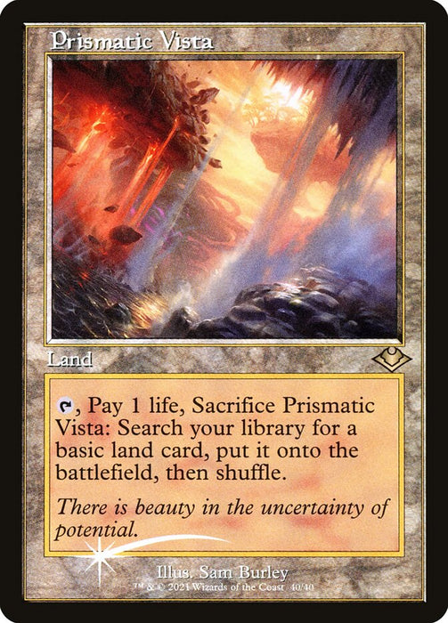 Prismatic Vista - Retro Frame  (Foil)