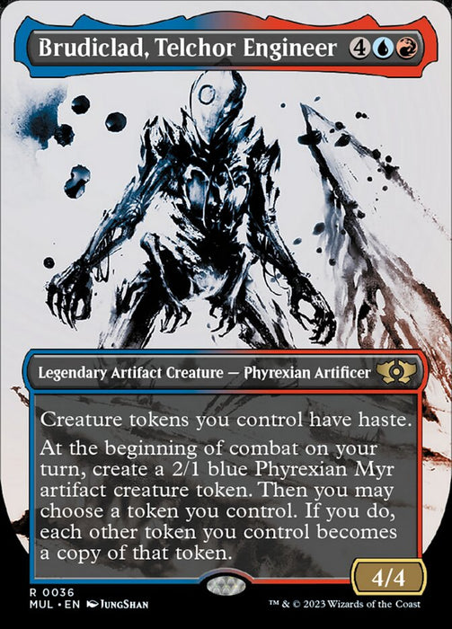 Brudiclad, Telchor Engineer - Borderless - Legendary- Showcase- Inverted (Foil)