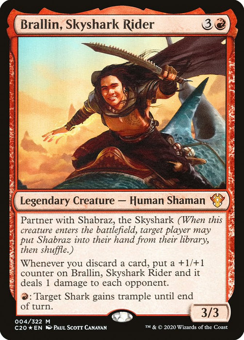 Brallin, Skyshark Rider  - Legendary (Foil)