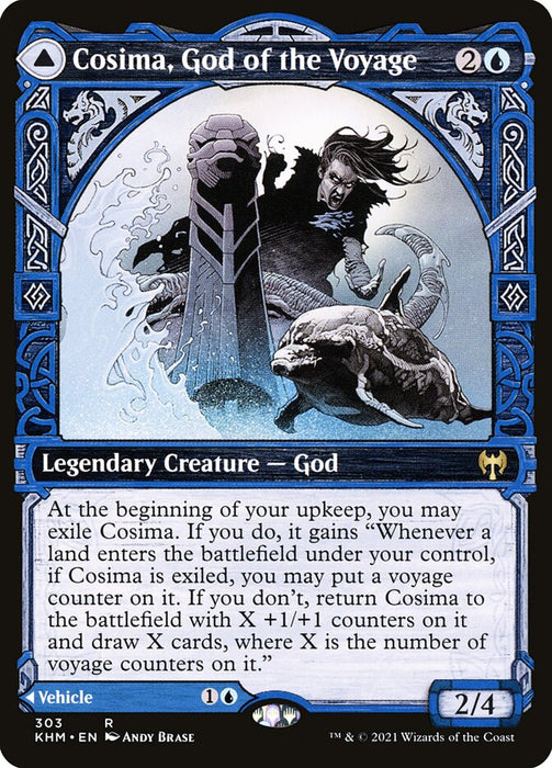 Cosima, God of the Voyage // The Omenkeel  - Showcase - Legendary (Foil)