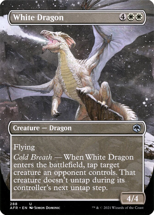 White Dragon - Borderless  (Foil)