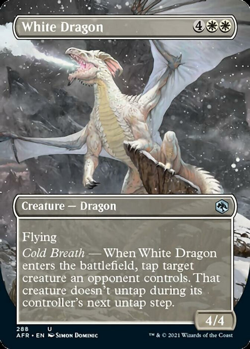 White Dragon - Borderless