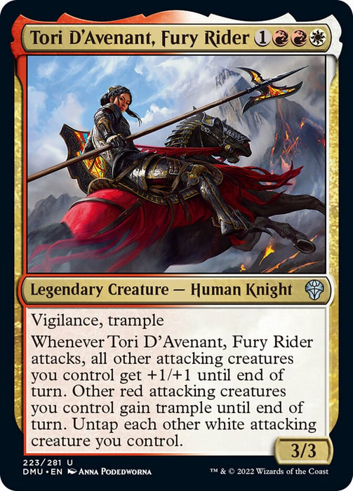 Tori D'Avenant, Fury Rider - Legendary (Foil)