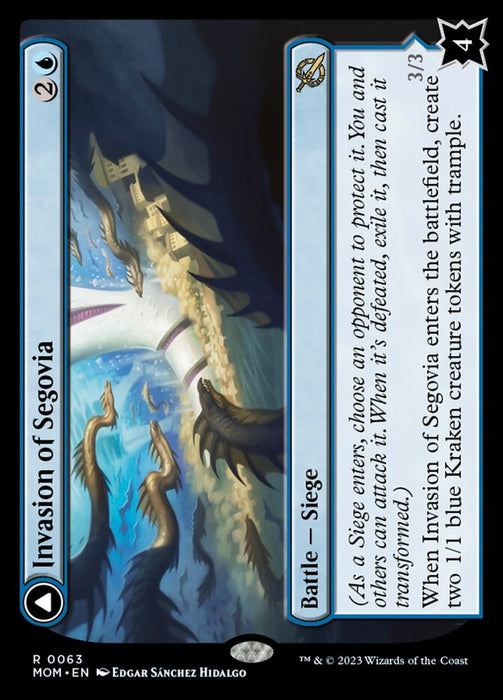 Invasion of Segovia // Caetus, Sea Tyrant of Segovia - Legendary (Foil)